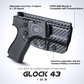 Carbon Fiber Kydex IWB Holster | Glock 43/43x