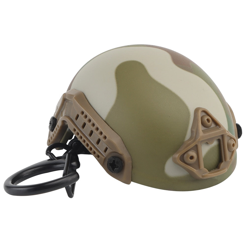 Tactical Helmet Bottle Opener Keychain